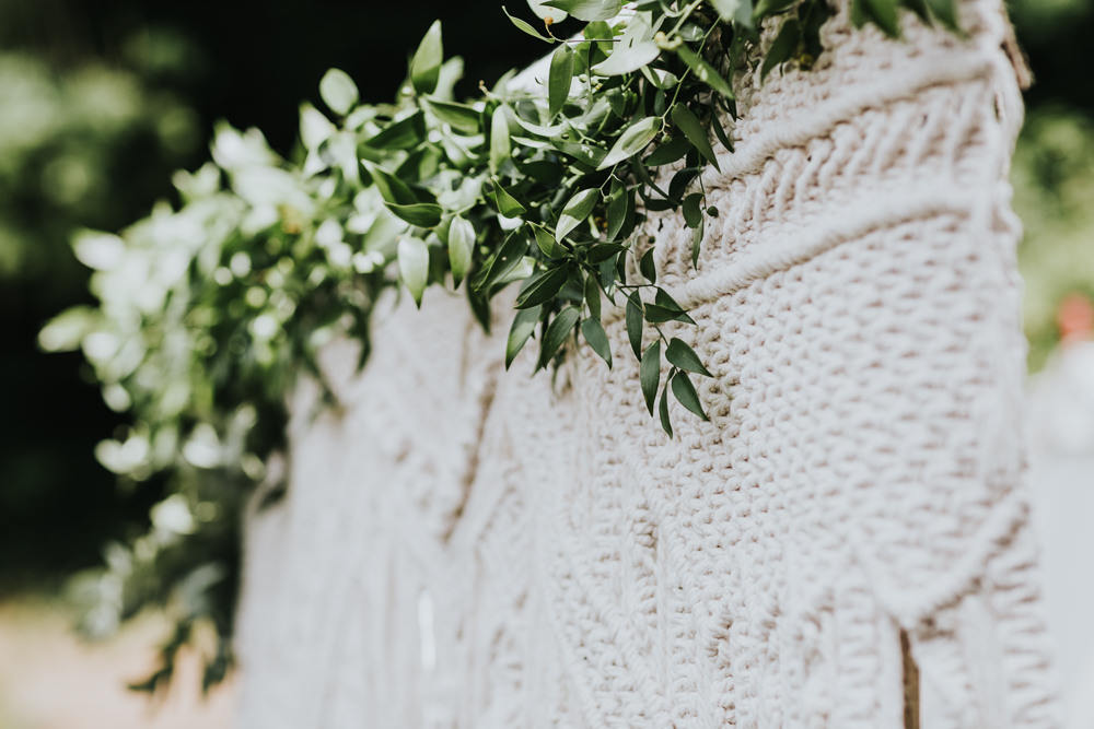 Keeper and The Dell Boho Farm Field Marquee DIY Alternative Rustic Outdoor Ceremony Macrame Ivy Bride Groom Apache Blessing | Relaxed Outdoor Wedding with 1000 Rainbow Origami Cranes Dan Biggins Photography