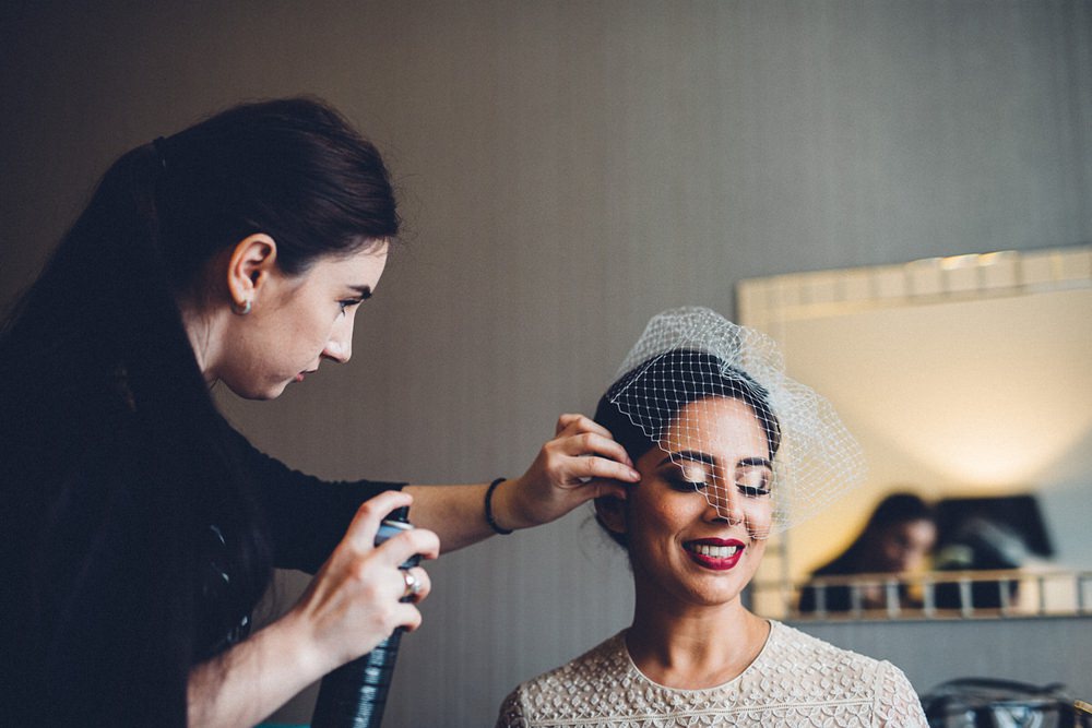 Bride Bridal Birdcage Veil MC Motors Wedding LoveStruck Photography