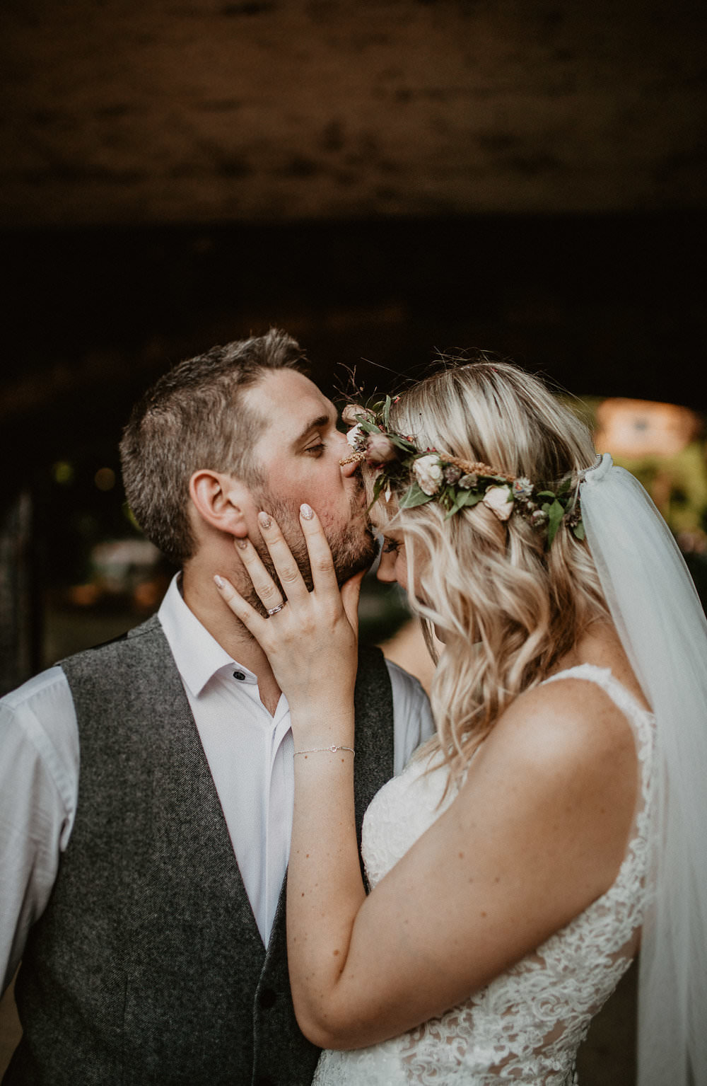 Flower Crown Bride Bridal Norwich Cathedral Wedding Camilla Andrea Photography