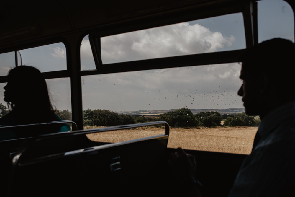 Osborne House Isle of Wight Natural Classic Bus Guest Transport Groom | Timeless Royal Inspired Seaside Wedding Holly Cade Photography