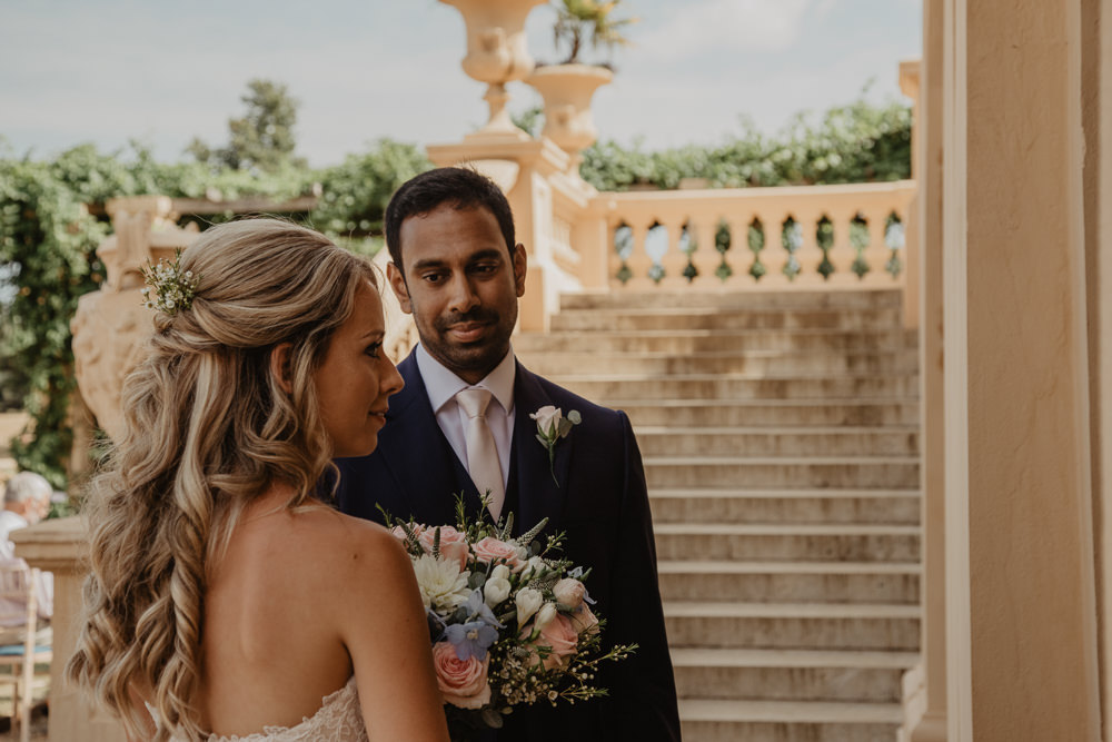Osborne House Isle of Wight Natural Classic Bride Blush Pastel Bouquets Stella York Dress Groom Outdoor Ceremony | Timeless Royal Inspired Seaside Wedding Holly Cade Photography