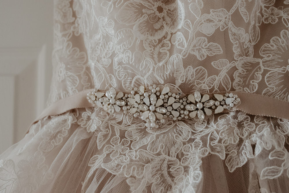 Osborne House Isle of Wight Natural Classic Bride Morning Prep Blush Pink Stella York Dress | Timeless Royal Inspired Seaside Wedding Holly Cade Photography