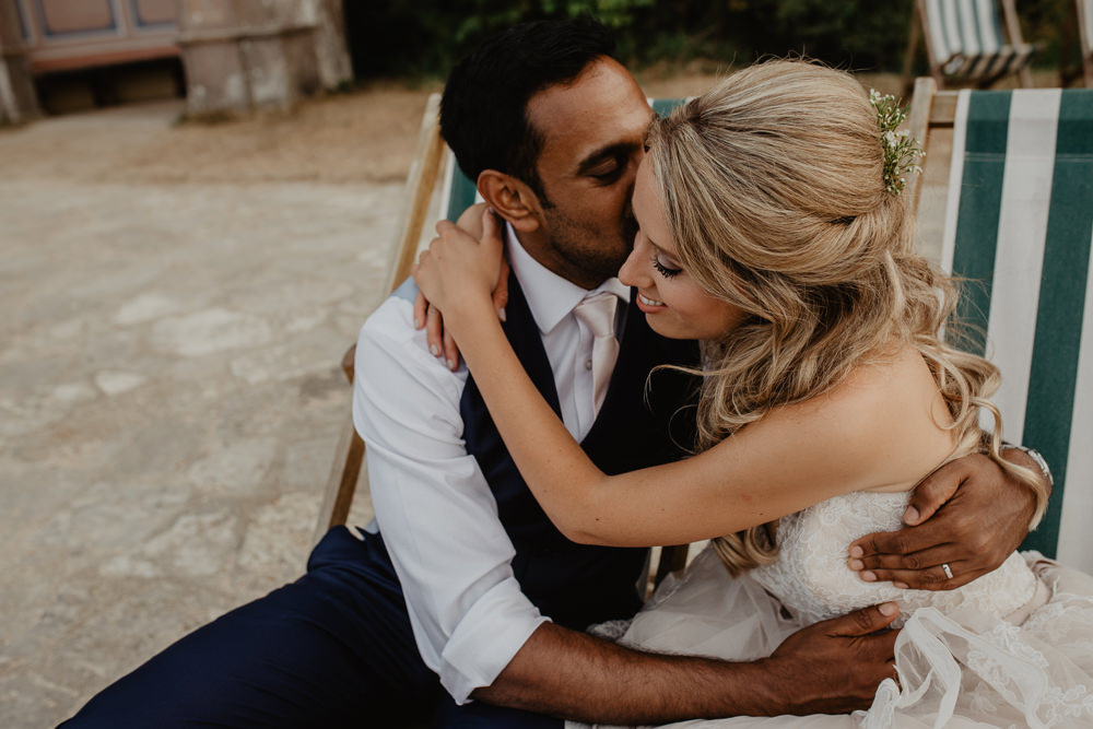 Osborne House Isle of Wight Natural Classic Pink Pastel Bridal Bouquet Bride Groom Romantic Portraits Blush Stella York Dress Sunset Beach | Timeless Royal Inspired Seaside Wedding Holly Cade Photography