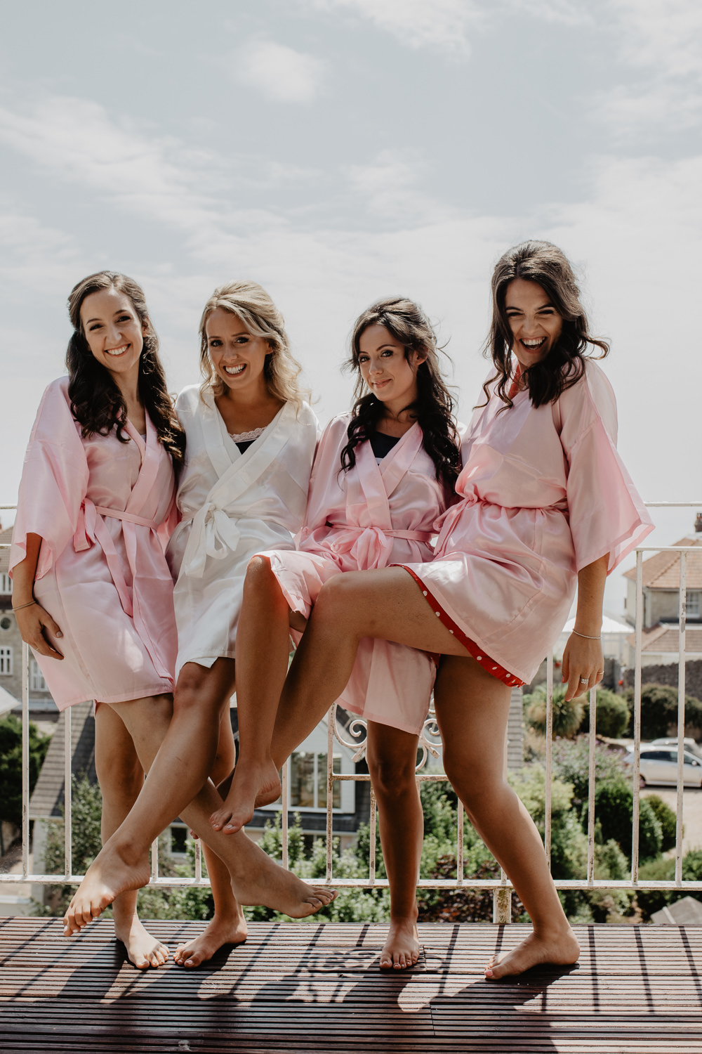 Osborne House Isle of Wight Natural Classic Bride Morning Prep Blush Pink White Robes Bridesmaids | Timeless Royal Inspired Seaside Wedding Holly Cade Photography