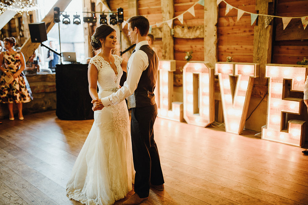 Love Letter Lights Pimhill Barn Wedding Shrophire Leah Lombardi Photography