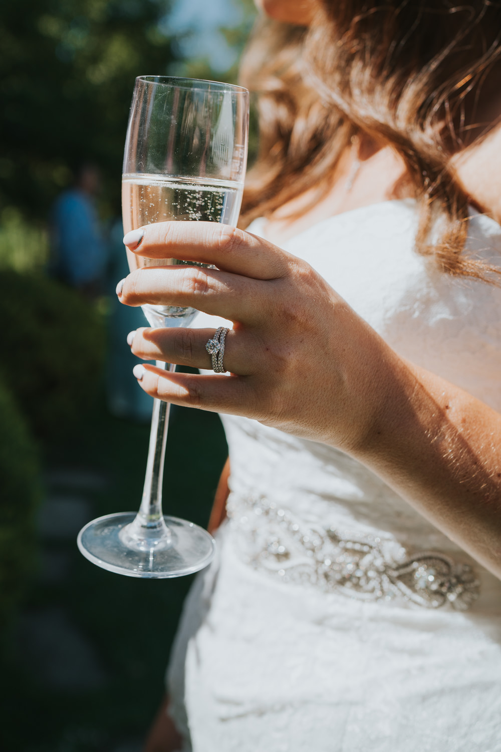 Intimate Outdoor Natural Relaxed Laid Back Summer Gazebo Ceremony Aisle Groom Bride Ring Champagne | Prested Hall Wedding Grace Elizabeth Photography