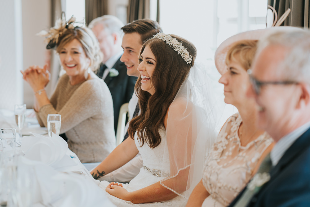 Intimate Outdoor Natural Relaxed Laid Back Summer Reception Dinner Speeches | Prested Hall Wedding Grace Elizabeth Photography