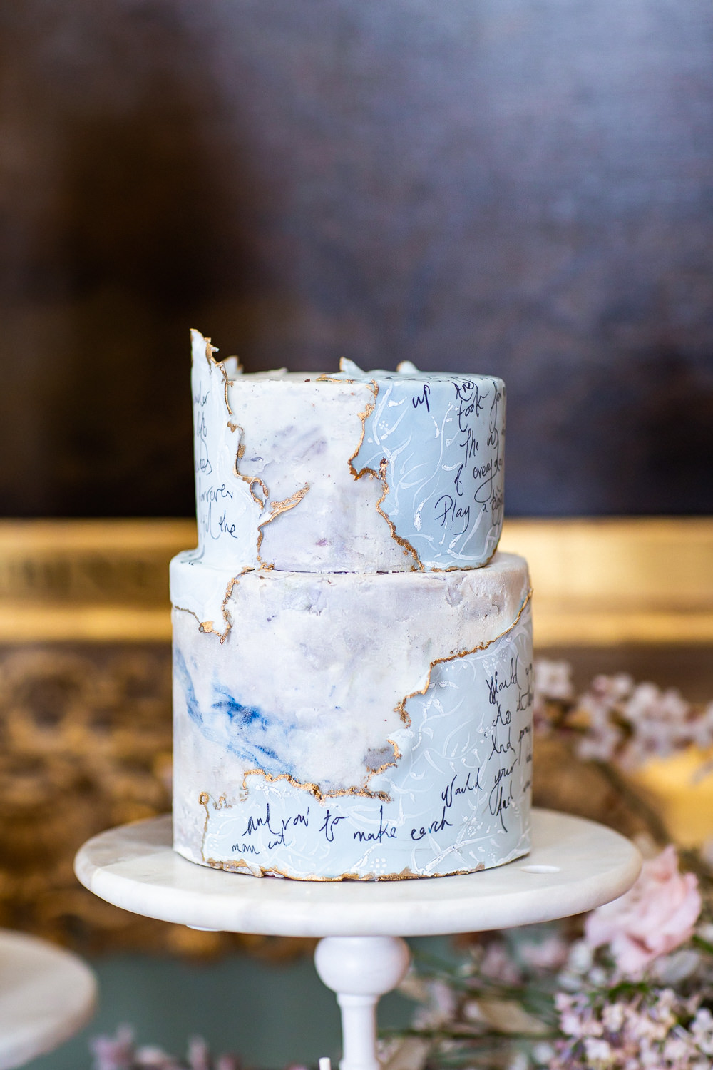 Modern Dance Ballet Inspired Fine Art Editorial Somerley House Cakes Dessert Table Kate Burt | Romantic Soft Wedding Ideas Siobhan H Photography