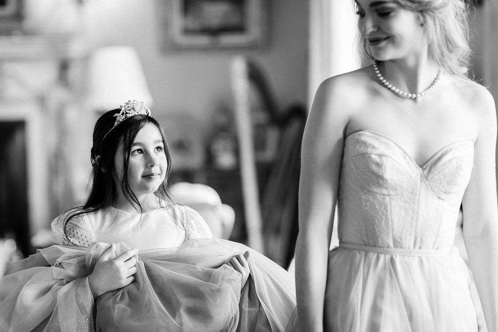Modern Dance Ballet Dance Inspired Editorial Fine Art Morning Flower Girl Bride Dress | Romantic Soft Wedding Ideas Siobhan H Photography