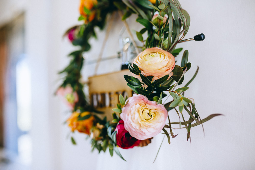 Ranunculus Greenery Flower Crown Bridal Rue De Seine Wedding Dress Bride Curious Rose Photography