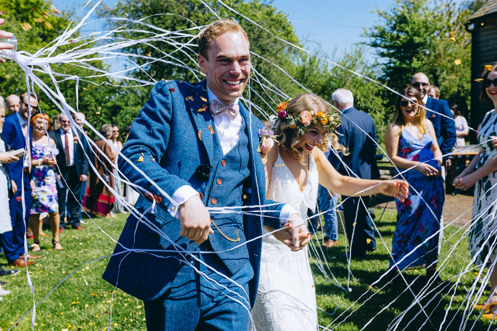 Silly String Bride Groom Rue De Seine Wedding Dress Bride Curious Rose Photography