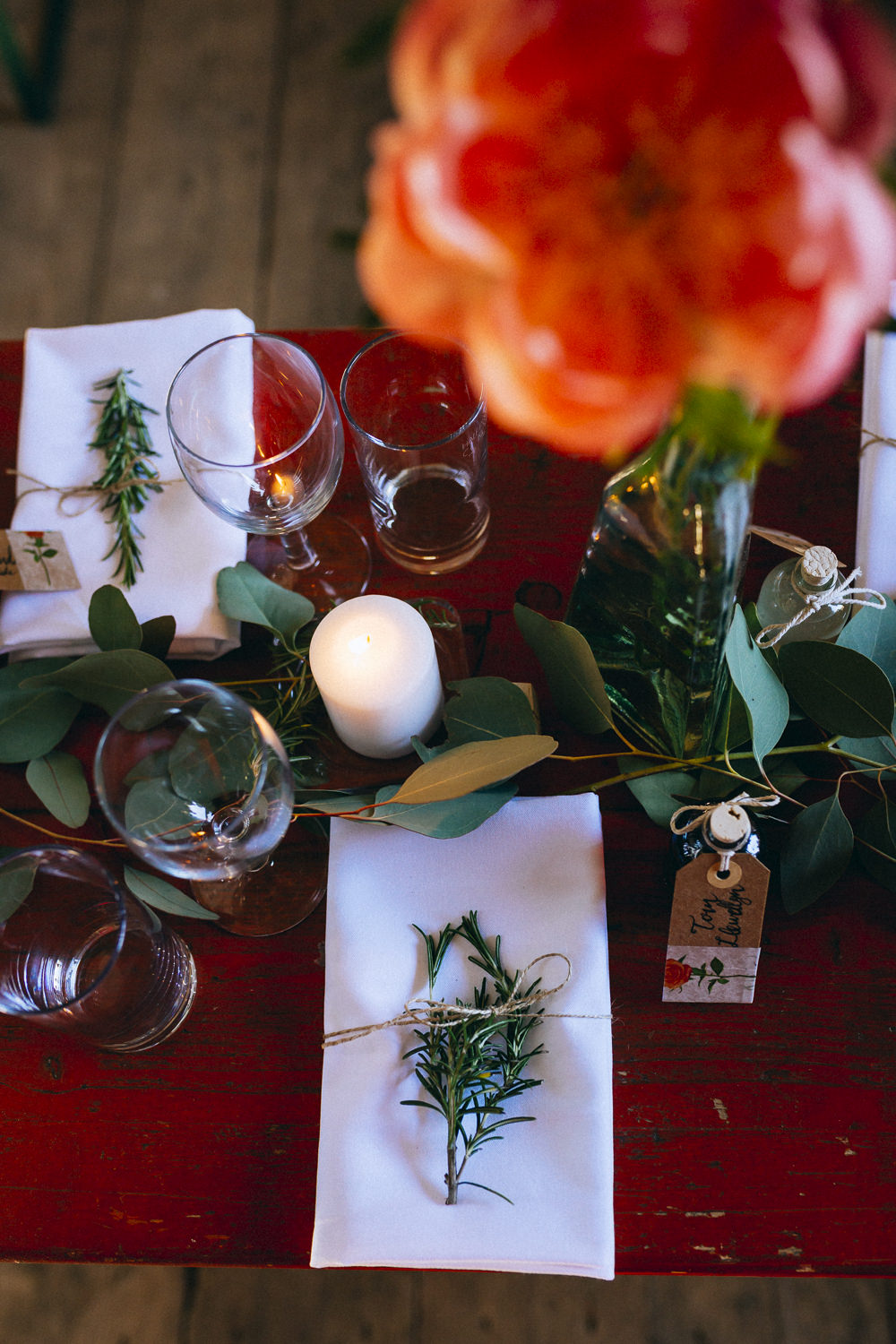 Greenery Foliage Table Runner Garland Rue De Seine Wedding Dress Bride Curious Rose Photography