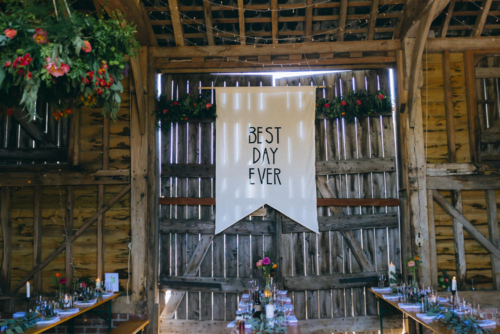 Best Day Ever Fabric Banner Pennant Rue De Seine Wedding Dress Bride Curious Rose Photography