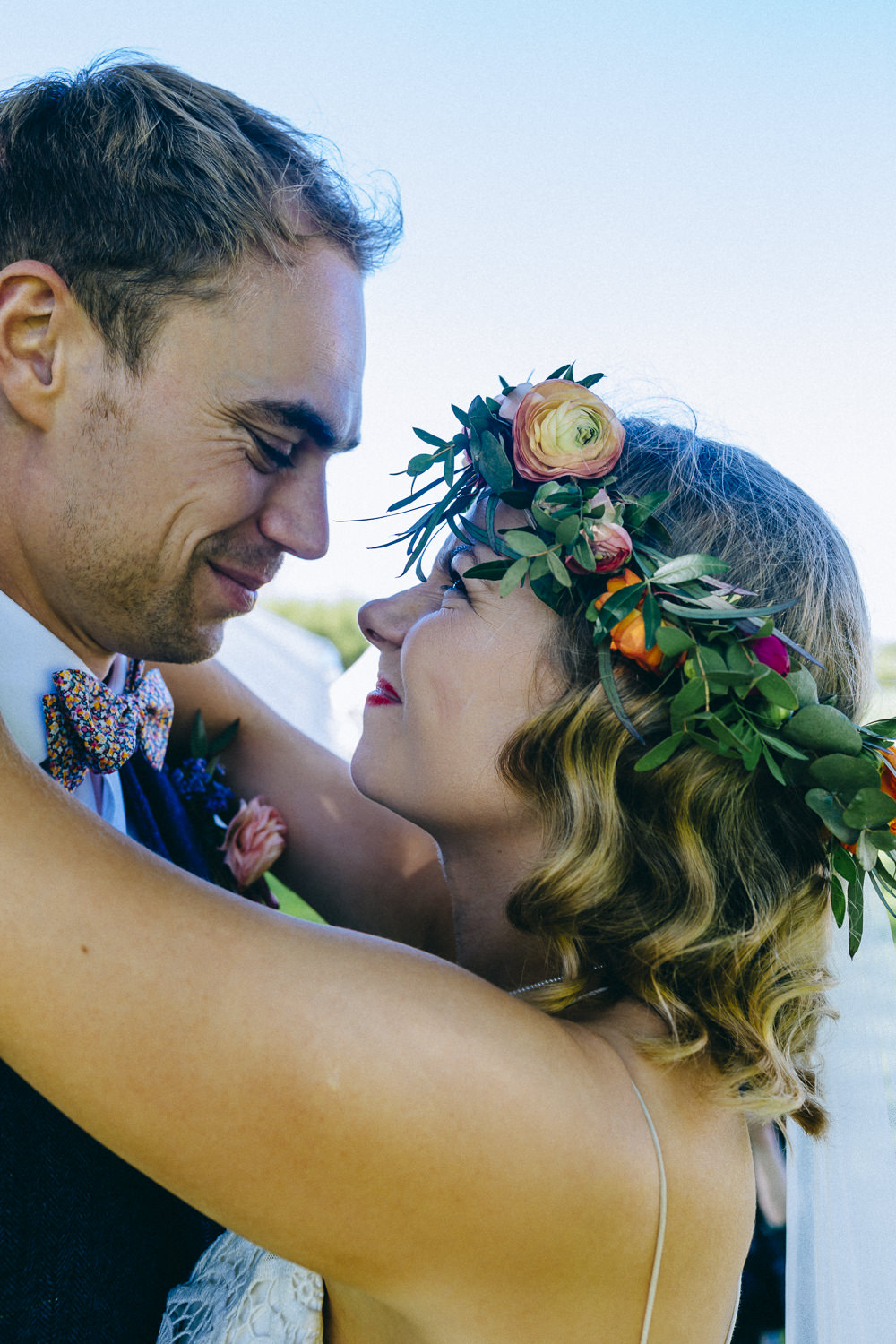 Ranunculus Greenery Flower Crown Bridal Rue De Seine Wedding Dress Bride Curious Rose Photography
