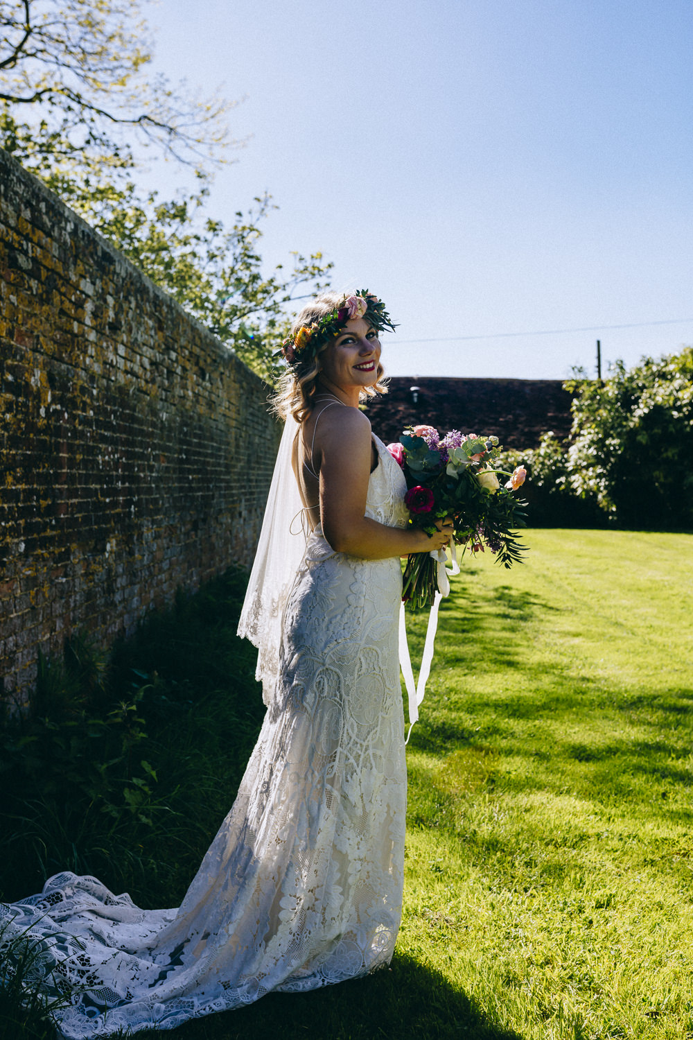 Bridal Gown Lace Veil Train Rue De Seine Wedding Dress Bride Curious Rose Photography