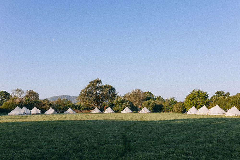 Bell Tents Glamping Rue De Seine Wedding Dress Bride Curious Rose Photography