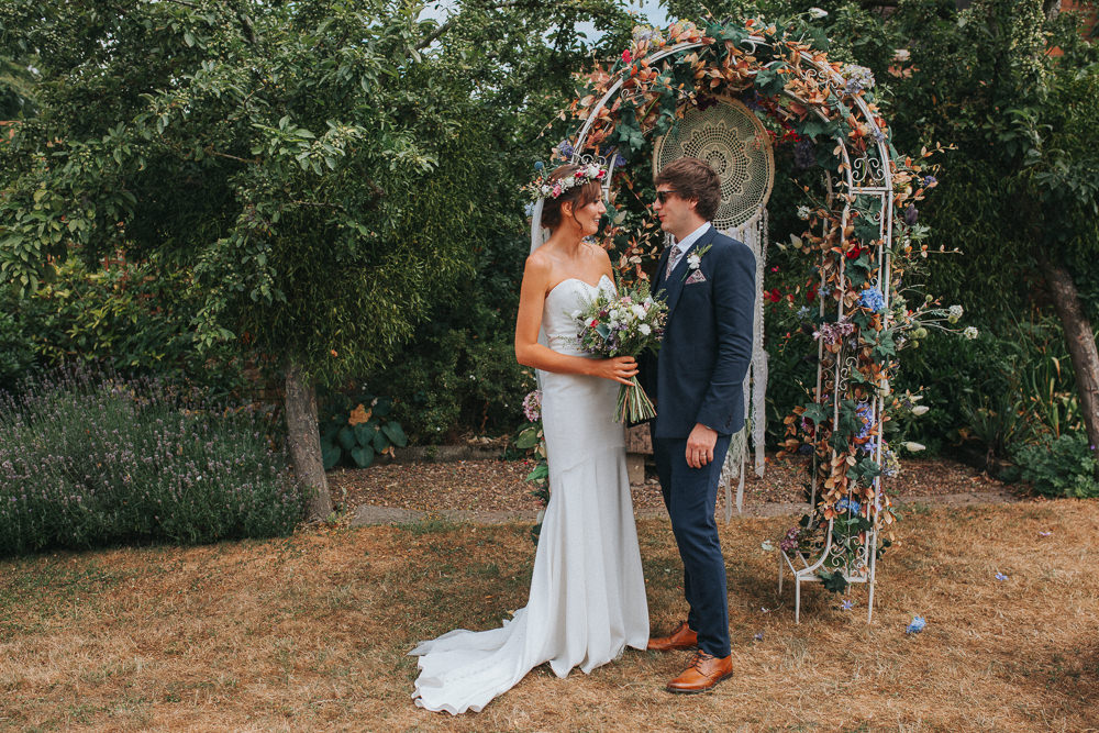 Flower Metal Arch Floral Dream Catcher Backdrop Ceremony Summer Boho Outdoor Wedding A Little Picture