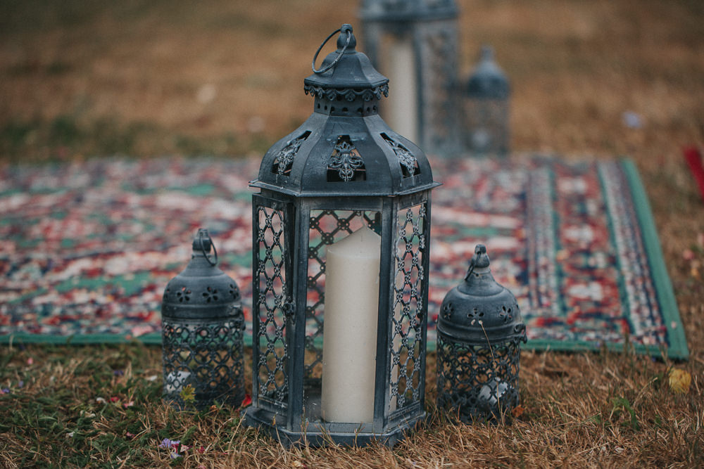 Lanterns Candle Aisle Summer Boho Outdoor Wedding A Little Picture