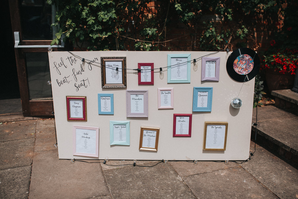 Frame Seating Chart Table Plan Wooden Summer Boho Outdoor Wedding A Little Picture