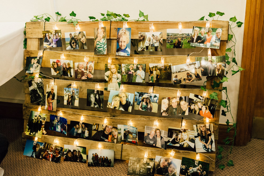 Pallet Photos Fairy Lights Ivy Westerham Golf Club Wedding Sarah Fleet Photography