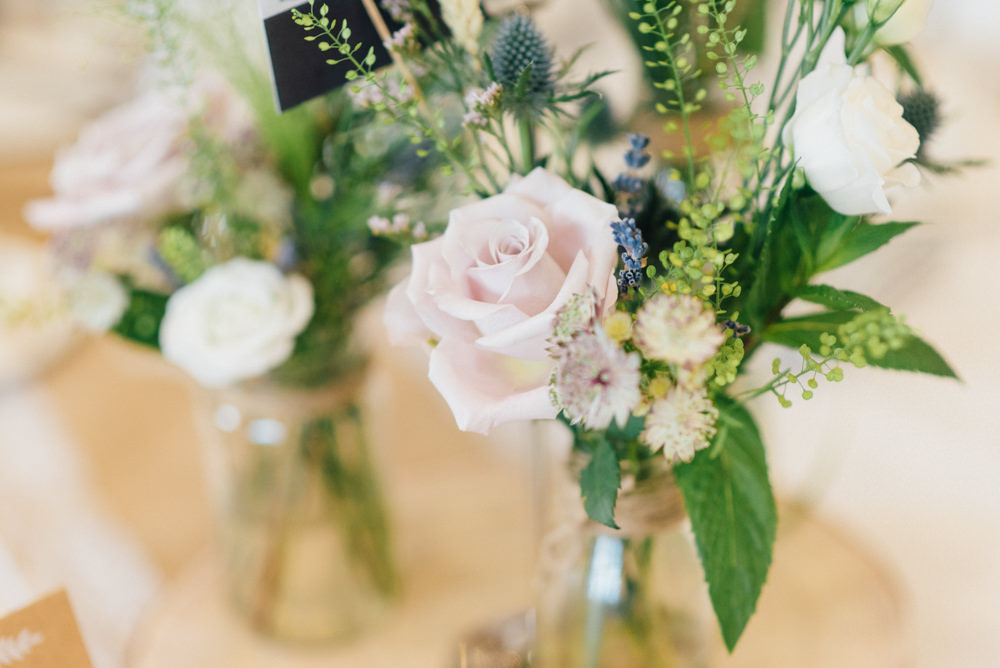 Bud Vase Pink Blush Rose Westerham Golf Club Wedding Sarah Fleet Photography