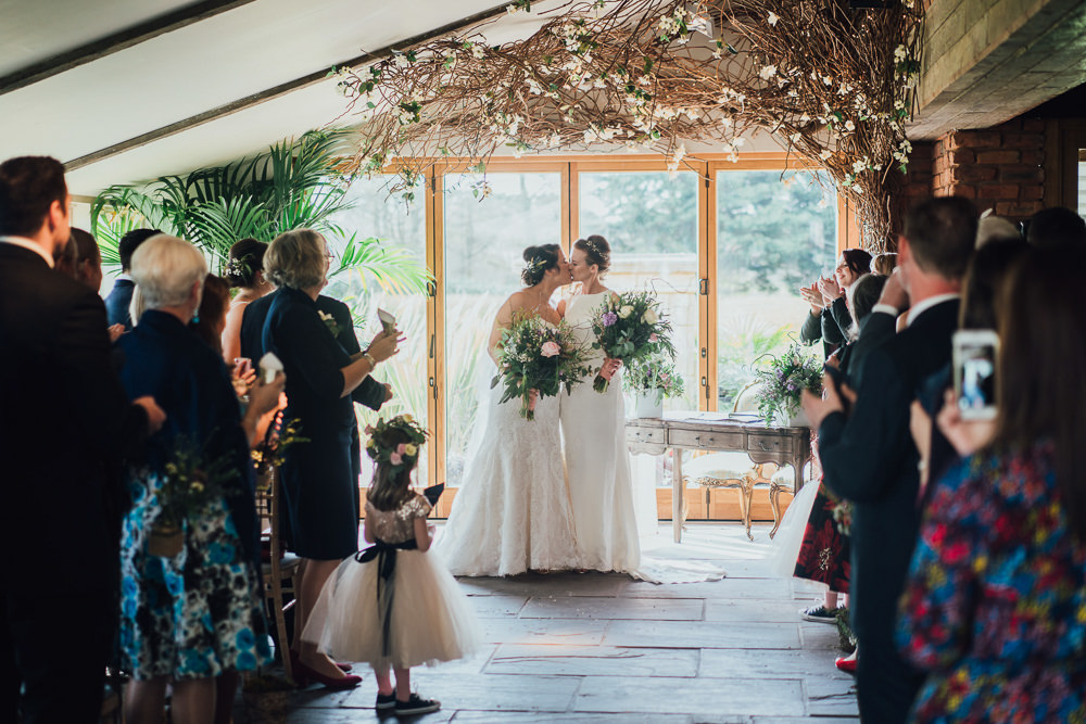Bride Bridal Boat Neck Sweetheart Sleeveless Lace Illusion Button Detail Dress Gown Wildflower Meadow Bouquet Wild Rustic Glam Sea Wedding Mr and Mrs Wedding Photography