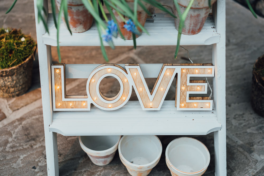 Love Light Up Sign Stepladder Wild Rustic Glam Sea Wedding Mr and Mrs Wedding Photography