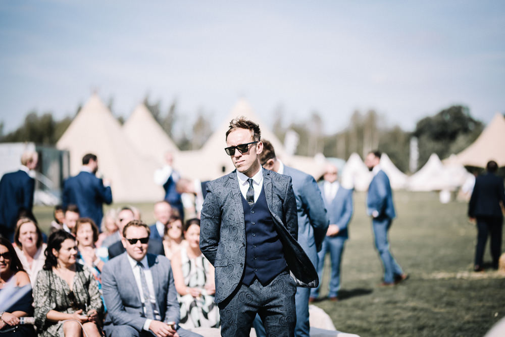 Groom Suit Blue Waistcoat Alcott Weddings Oobaloos Photography