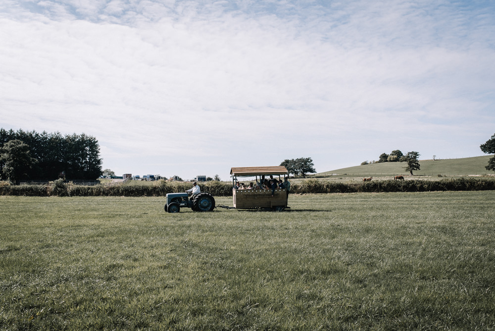 Tractor Trailer Transport Alcott Weddings Oobaloos Photography
