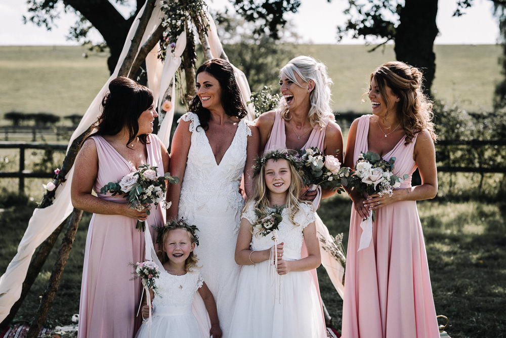 Pink Bridesmaid Dress Dresses Alcott Weddings Oobaloos Photography