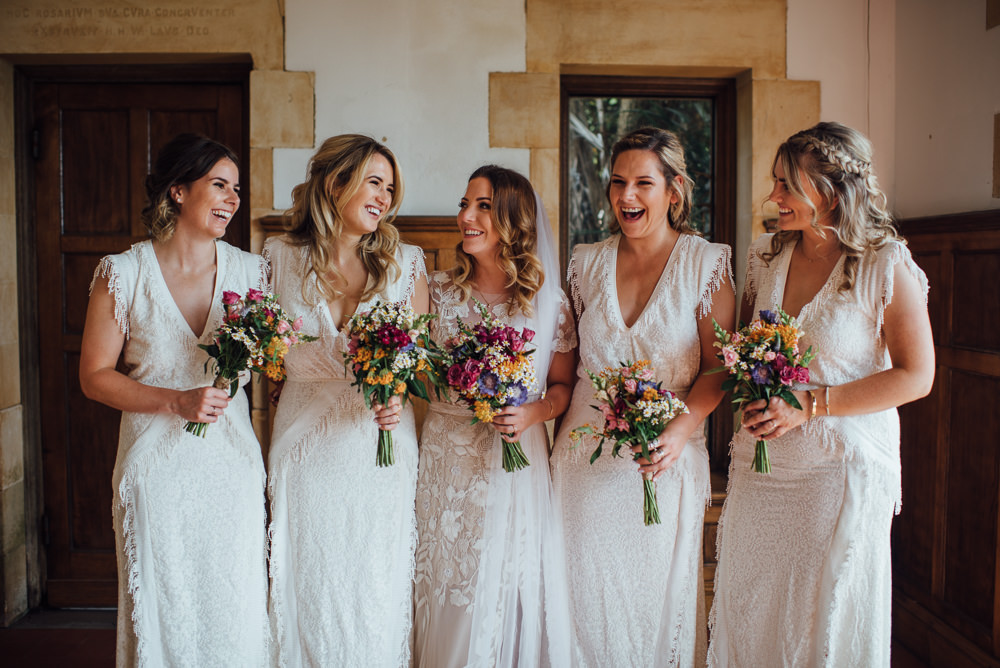 Bridesmaids Dress Dresses Fringed Tassel Barley Wood House Wedding The Shannons Photography