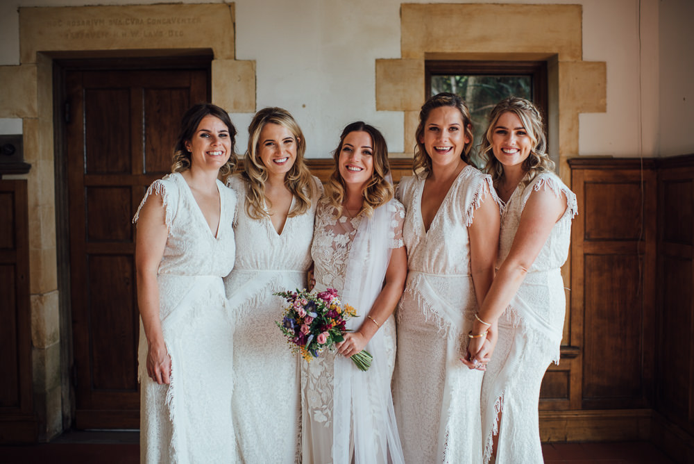 Bridesmaids Dress Dresses Fringed Tassel Barley Wood House Wedding The Shannons Photography
