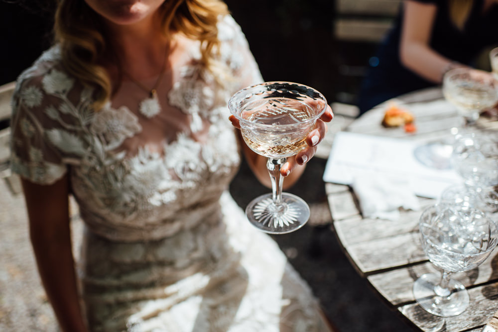 Cocktail Drink Glass Barley Wood House Wedding The Shannons Photography