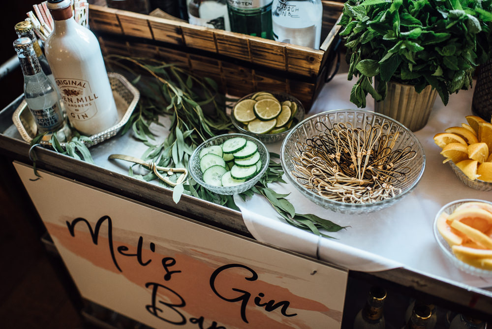 Gin Bar Station Barley Wood House Wedding The Shannons Photography