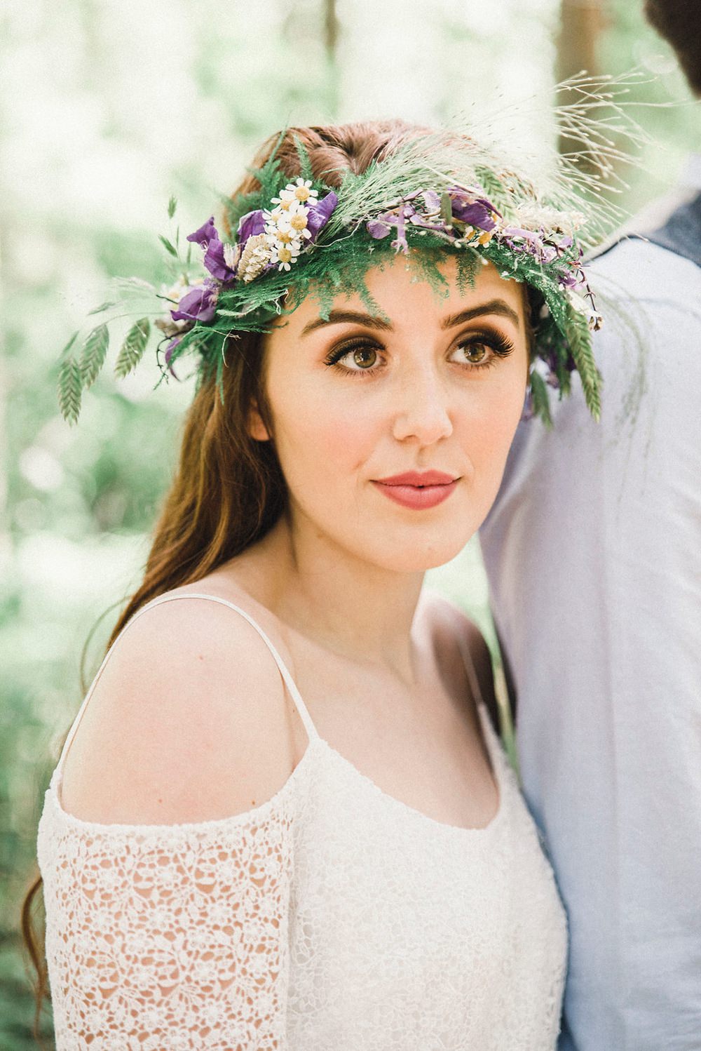 Bride Bridal Make Up Beauty Boho Woodland Wedding Ideas Camp Katur Emily Olivia Photography