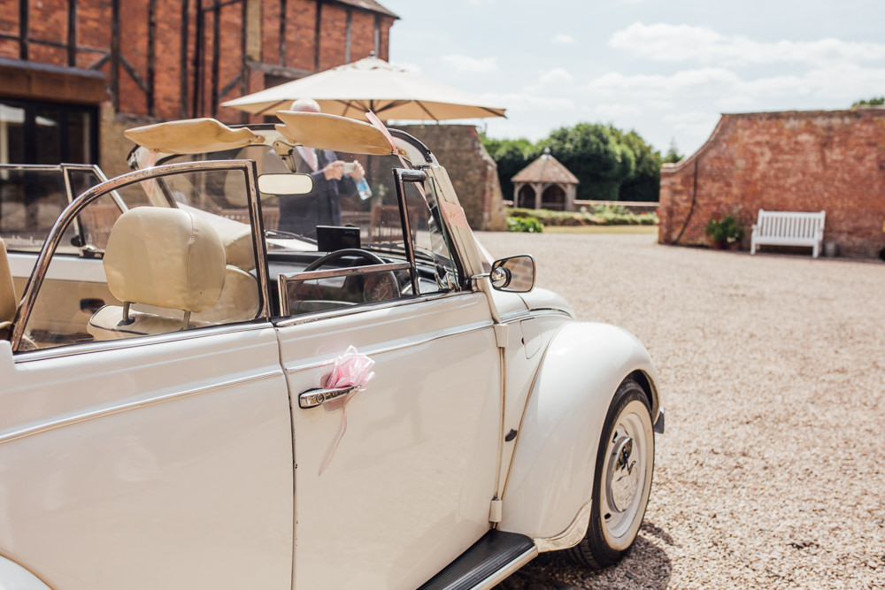 Bridal Transport VW Beetle Vintage Car Celestial Country Wedding Florence Fox Photography