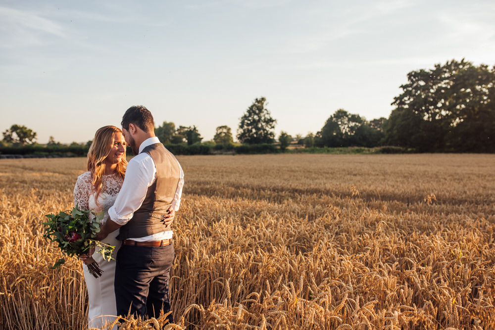 Bride Bridal Separates Skirt Top Lace Fishtail Sleeves Waistcoat Groom Celestial Country Wedding Florence Fox Photography