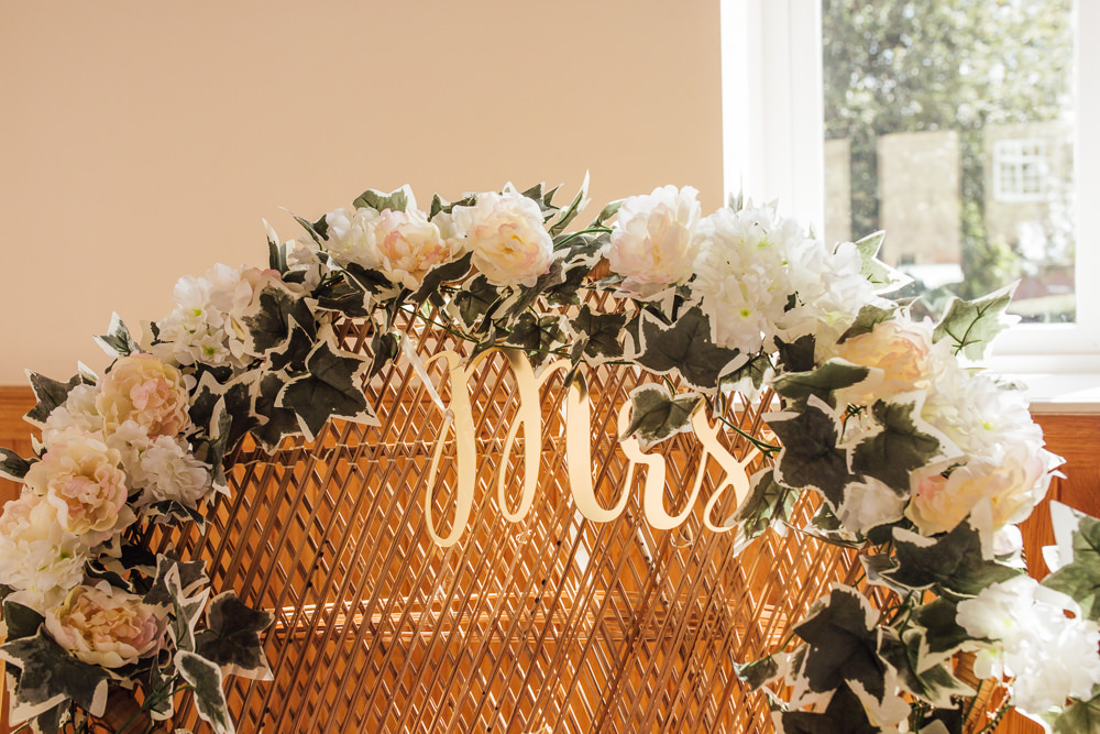 Floral Arch Garland Mrs Flowers White Ivy Celestial Country Wedding Florence Fox Photography
