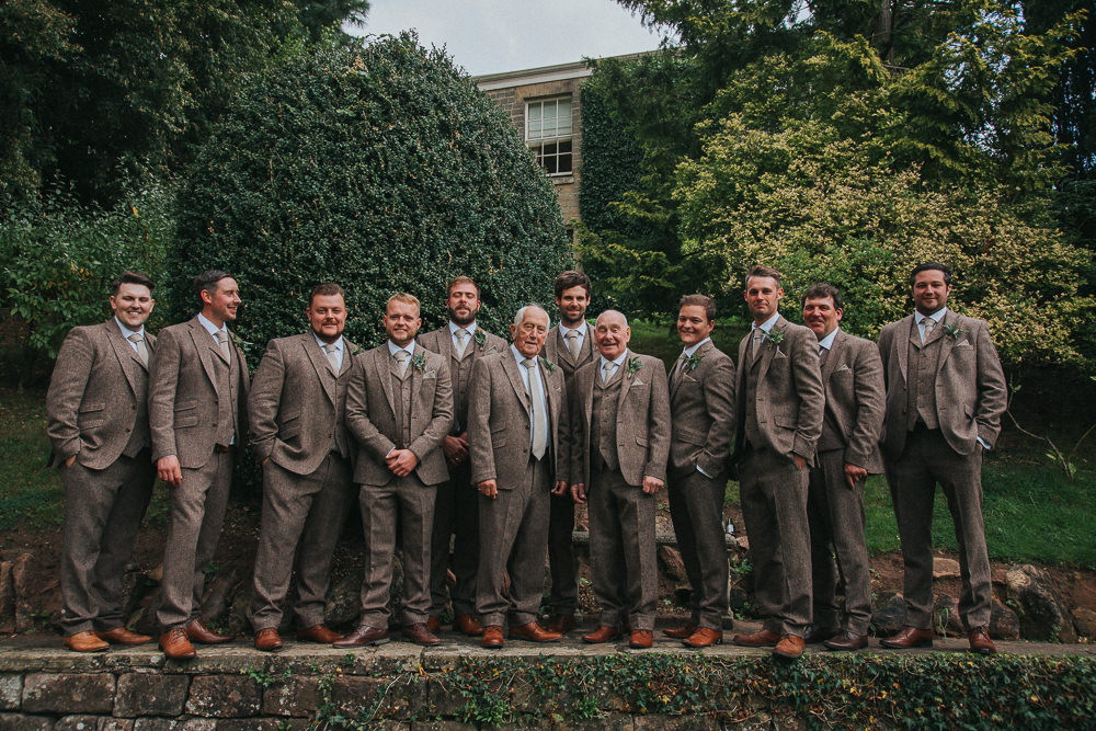 Groom Groomsmen Suits Brown Tweed Crab Lobster Wedding A Little Picture