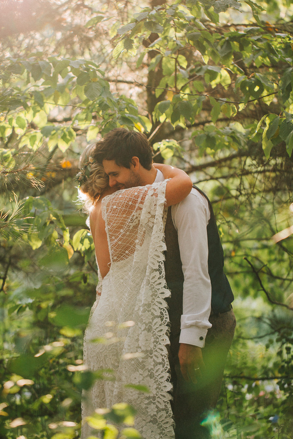 Dress Gown Bride Bridal Grace Loves Lace Sleeves Boho Bohemian Skirt Split Crab Lobster Wedding A Little Picture