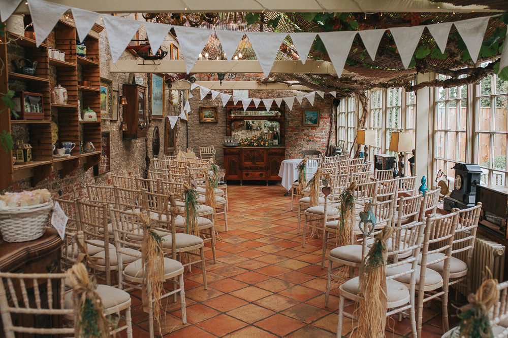 Ceremony Room Bunting Aisle Decor Crab Lobster Wedding A Little Picture
