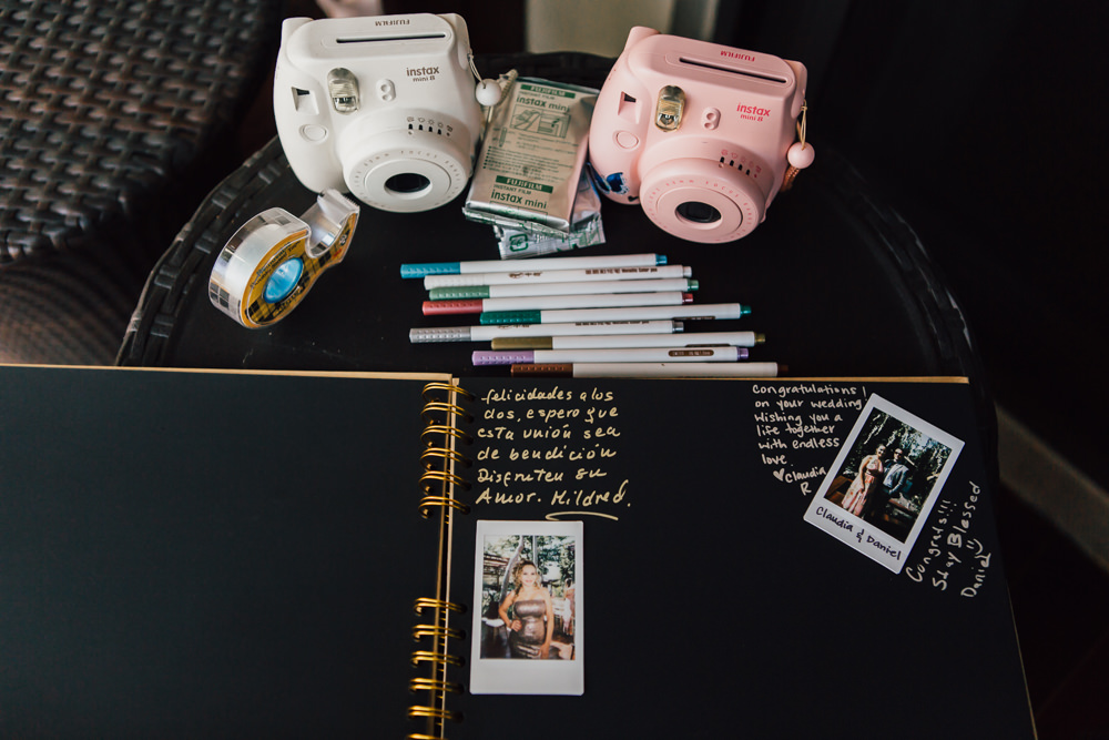 Polaroid Guest Book Emotional Outdoor Wedding Laura Memory Photography