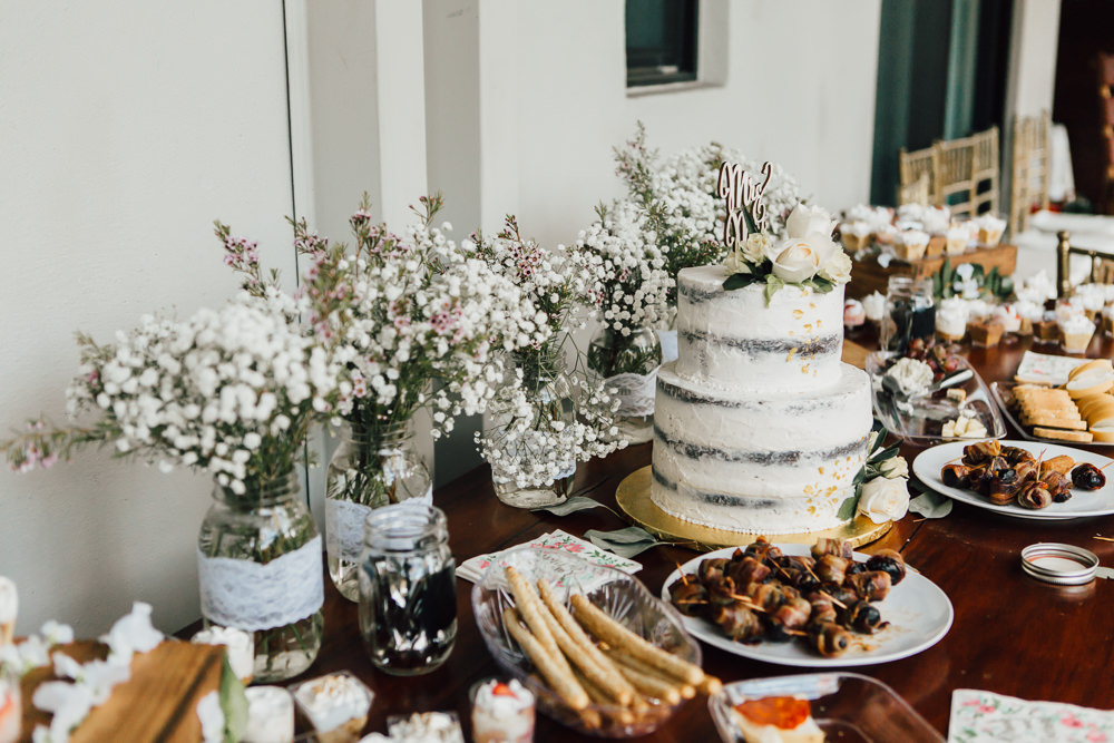 Cake Dessert Table Emotional Outdoor Wedding Laura Memory Photography