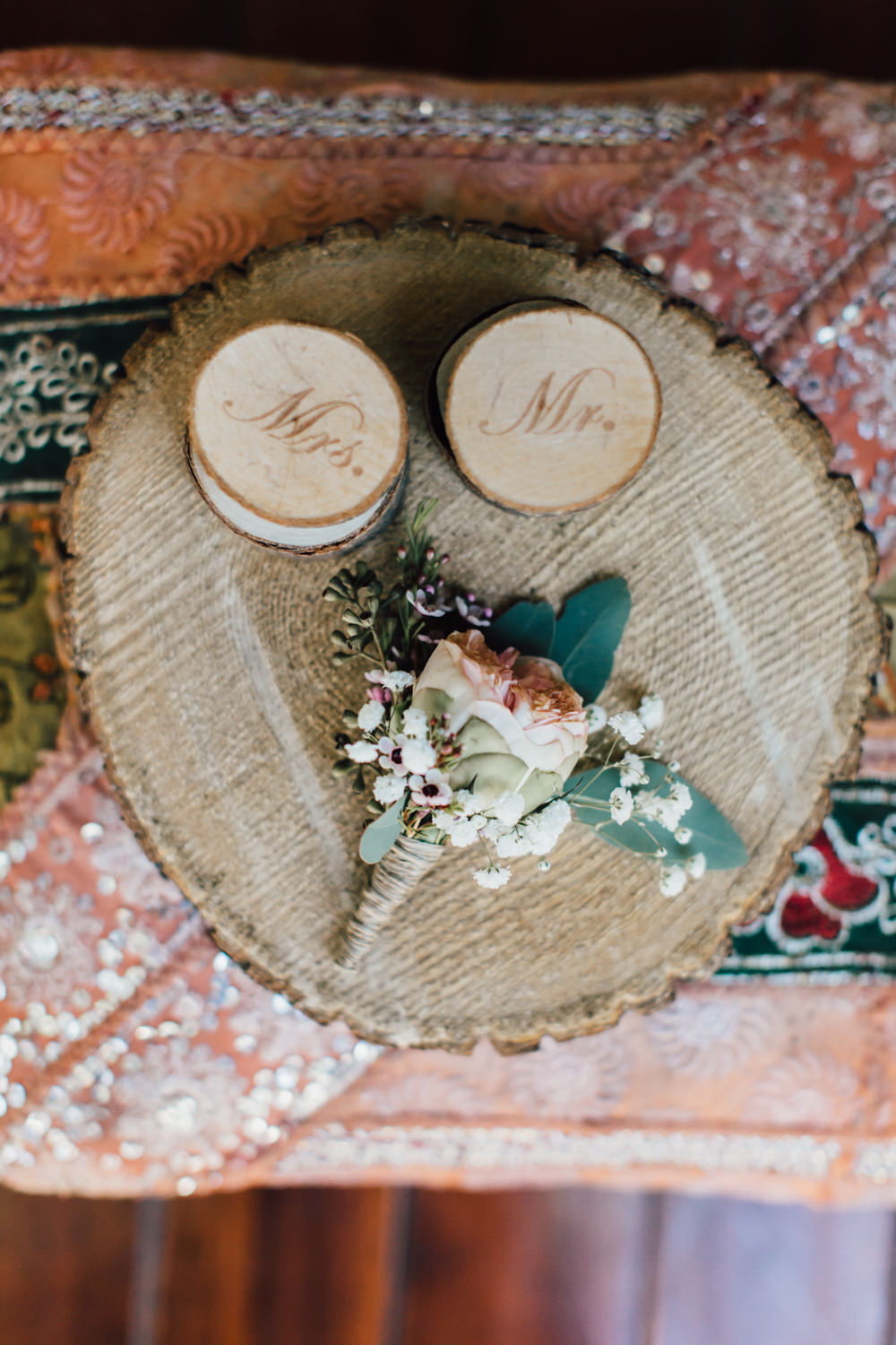 Buttonhole Flowers Peony Greenery Foliage Pink Emotional Outdoor Wedding Laura Memory Photography