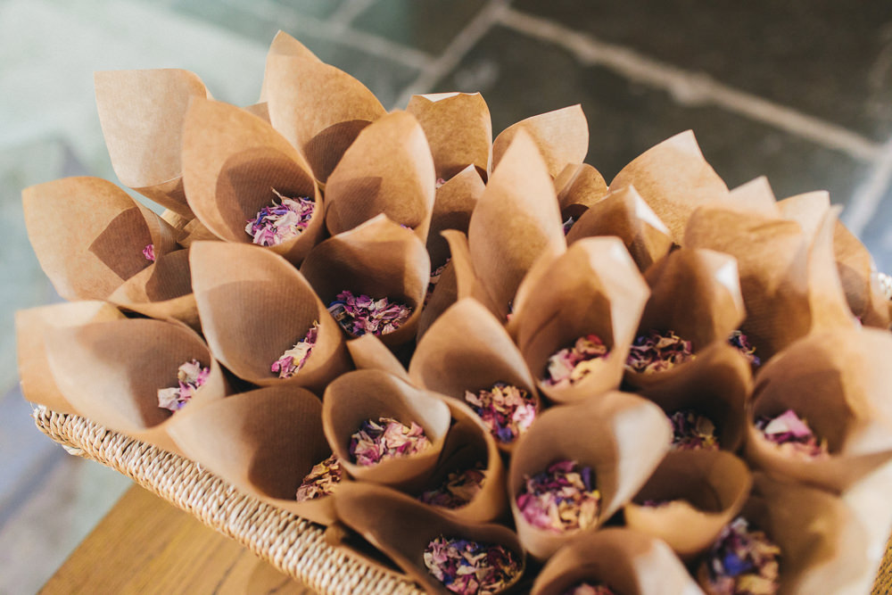 Confetti Cones Floral Farm Wedding Jessica O'Shaughnessy Photography