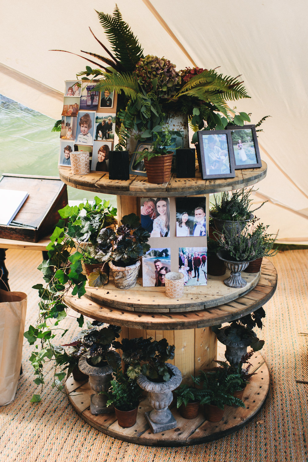 Reel Photographs Greenery Flowers Display Floral Farm Wedding Jessica O'Shaughnessy Photography