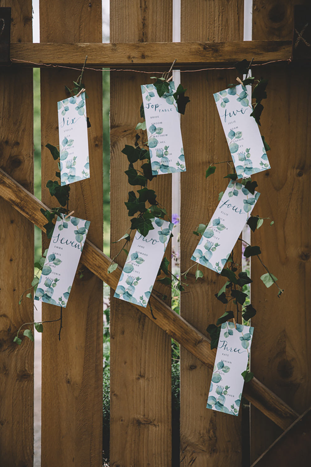 Seating Plan Table Chart Suspended Hanging Greenery Free Spirited Wedding Ideas Woodland Lumiere Photographic