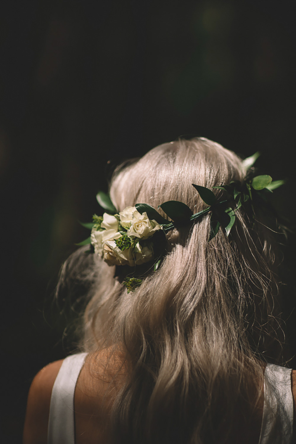 Bride Bridal Flower Crown Greenery Foliage Halo Headdress Free Spirited Wedding Ideas Woodland Lumiere Photographic