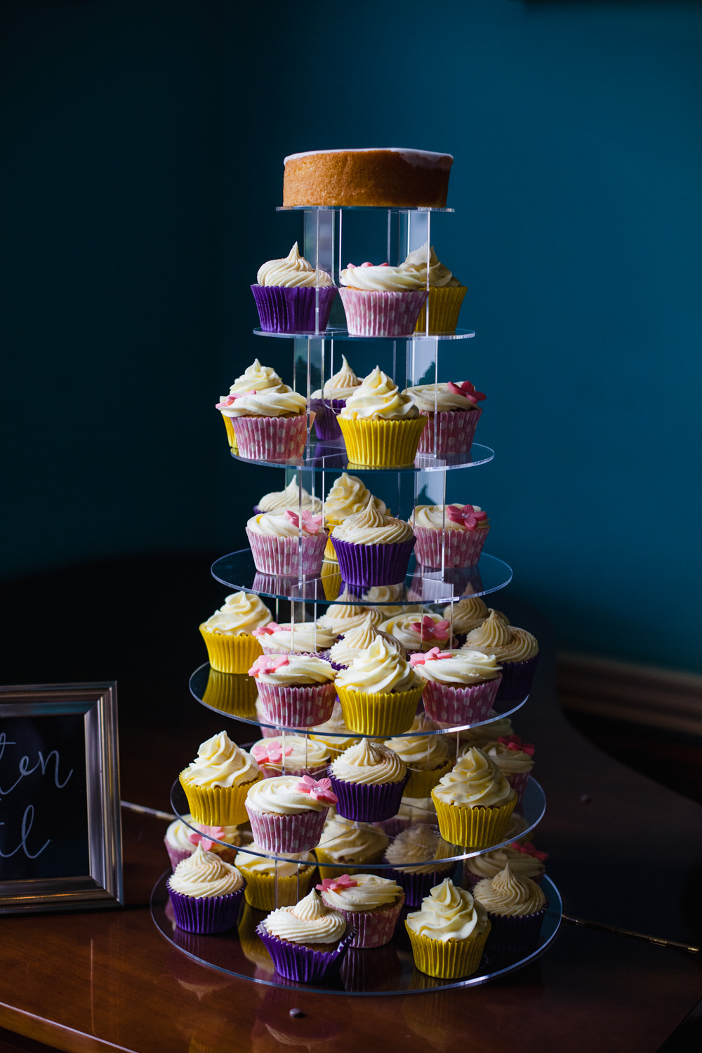 Cupcake Cake Tower Fun Laughter Relaxed Wedding Chris Barber Photography