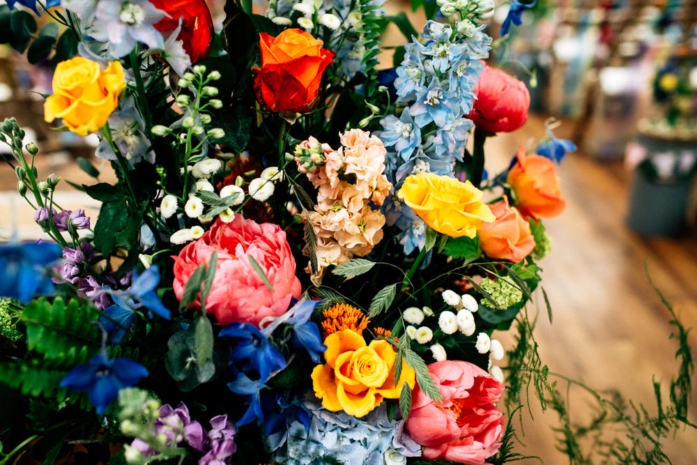 Multicolour Meadow Wildflower Flowers Floral Fun Quirky Colourful Wedding Fairclough Studios